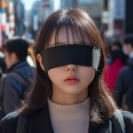 街中で、目隠しされる女性　埼玉県　新座市　2026年04月12日