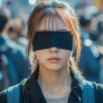 街中で、目隠しされる女性　千葉県　浦安市　2026年04月21日