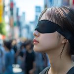 街中で、目隠しされる女性　福岡県　久留米市　2026年05月09日