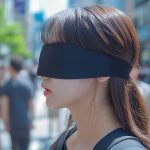 街中で、目隠しされる女性　宮城県　気仙沼市　2026年05月12日