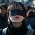 街中で、目隠しされる女性　滋賀県　東近江市　2026年05月15日