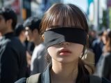 街中で、目隠しされる女性　大阪府　豊中市　2026年05月21日
