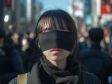 街中で、目隠しされる女性　茨城県　筑西市　2026年05月24日