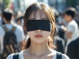 街中で、目隠しされる女性　神奈川県　茅ヶ崎市　2026年06月08日